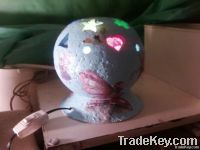 paper mache night lamp