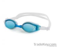 Adult silicone swimming goggles with anti-fog