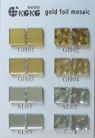 Silver Gold Color Glass Mosaic Tiles