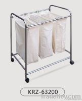 stainless steel tube laundry cart