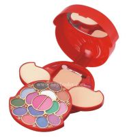 make up suit case& makeup kit of eyeshadow, power& cosmetic gift set