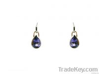 925 silver amethyst earring