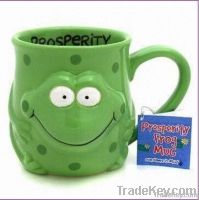 Ceramic Frog Cup, 100% Handpainted Craft