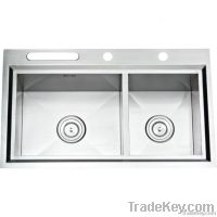Double Handmade Stainless Steel Kitchen Sink