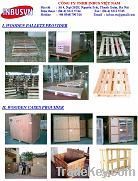 wooden pallets, wooden cases