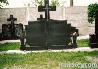 European shanxi black granite tombstone