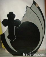 Corss shaped granite grave moument