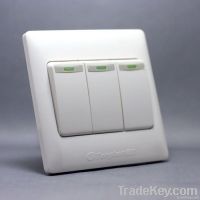 K100 Three Gang A Way Wall Switch & Sockets