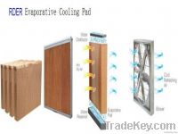 evaporative cooling pad with frame