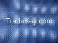 1*1 Blue Color Textilene fabric, PVC COATED MESH, PVC COATED POLYESTER MESH Batyline Mesh For cushion on boats, sunbed, sunlounger, beach chairs