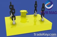 Electro permanent lifting magnets for lifting steel slabs