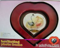 magnetic floating &amp;rotating heart shaped photo frame