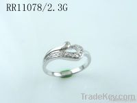 Silver Ring with cubic zirconia