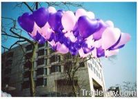 latex toy--heart shaped latex balloon for party and wedding decoration
