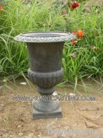 cast iron urns & pot