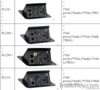 various interface hidden tabletop outlet