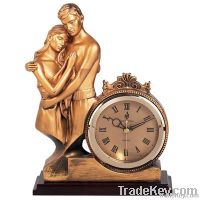 Polyresin table clock