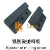 ejector of milling drum for cold planer milling machine