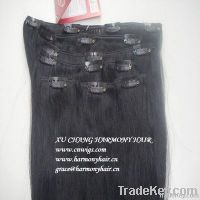 POPULAR human hair clip in extensions