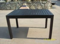 Patio rectangular table 120