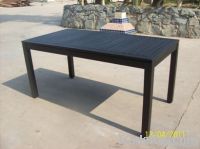 Patio rectangular table 160