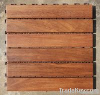 Straight Wooden Tile in Pyinkado wood