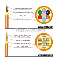 Fiber optic cable-indoor distribution