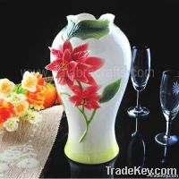 fashion enameled porcelain vase for decoration