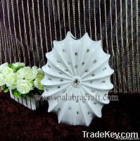 Electroplate Ceramic vase with Decorative Diamond