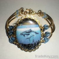 Oceans Deep Solid Brass Bracelet