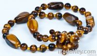 tiger's eye multi string bracelet