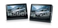 9'' Dual screen portable DVD player with car headrest mounting kits