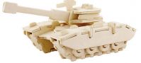 fashion wooden tank puzzle