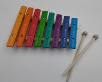 Wooden Xylophone, 8 Notes Hand Knock Musical Instrument for Children