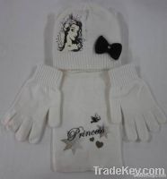 Fashion Knitted Warm Set for Girls