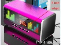 The new LED display portable mini speaker, Support USB/TF/FM