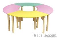 New Round wooden kids table