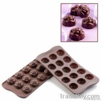 flower shapes silicone chocolate mould
