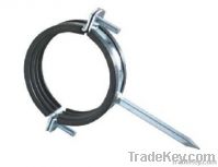 Nailed pipe clamp with EPDM rubber