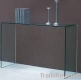 Glass console table