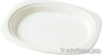 biodegradable disposable tableware--oval plate
