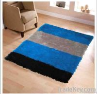 polyester silk shaggy rug
