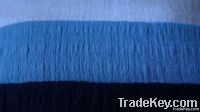 pure linen crepe crinkle wrinkle wash  yarn dyed woman fabric