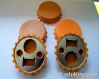 custom bottle opener /bottle cap shape/ can opener/ aluminum opener