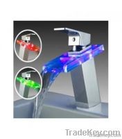 Led Waterfall Bathroom Sink Faucet