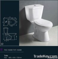 THC1630B Two Pieces Ceramic Toilet