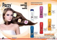 Pozzy hair shampoo with keratin