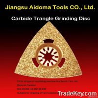 Triangular oscillating carbide saw blade fits multimaster bosch