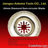 Semi-circular Oscillating diamond saw blade fits Fein, Bosch, Rockwell