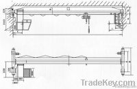 Single-girder electric crane